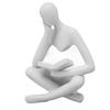 Myslitel Čtení Socha Pryskyřice Sedící Figurka Abstraktní Umění Ozdoba do Obývacího Pokoje Skříňka