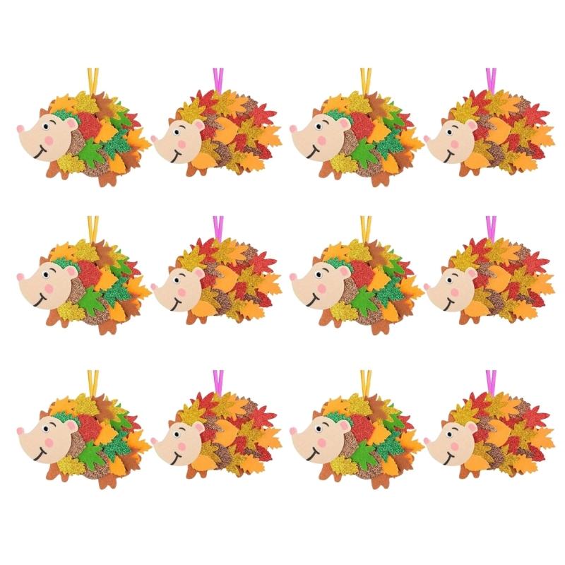 Felt Hedgehog Hanging Decoration For Autumn Parties And Family Crafts Animal Pendant With Hand Stitched Detail