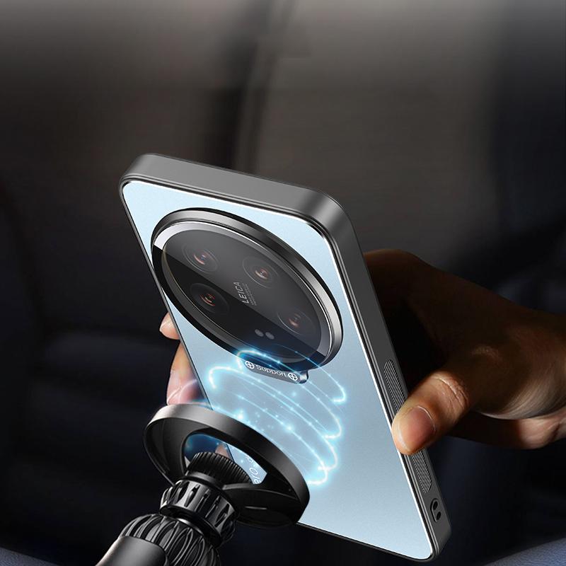 For Xiaomi 14 Ultra Case with Lens Kickstand Shockproof PC+TPU Phone Cover