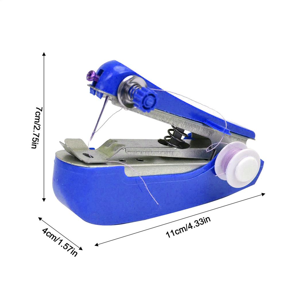 

Ручная портативная швейная машина Мини портативная бытовая швейная машина Легкая конструкция Инструмент для рукоделия для деловой поездки синий