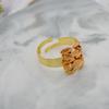 Simple Elegant Gold Color Women Jewelry Sets Necklace Earrings Bracelet Rings Sets Fashion Set Dubai Wedding Banquet Party Gifts