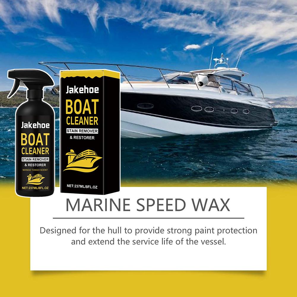Boat Hull Cleaner For Fiberglass Professional Removing Stubborn Stains Gelcoat Stain Remover Spray Boat Cleaning Supplies 237ml