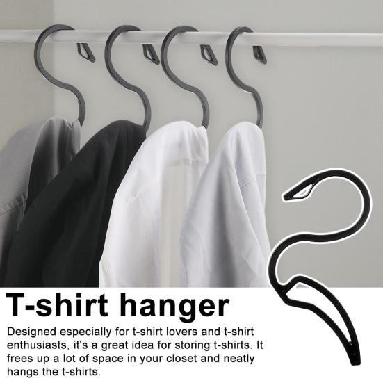5/10Pcs Hoodie Hanger S-Shaped Hooks Strong Load-bearing High Durability Multipurpose Sweatshirt Clothes Hanger Organizer