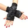 Unisex Rissdesign Dehnbar Partyvorbereitung und Langlebig Neu Heißer Verkauf Modisch Schlicht Gothic Fingerlose Handschuhe