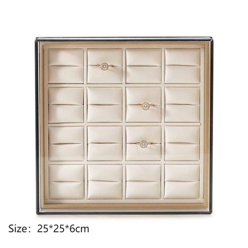 

Acrylic Jewelry Storage Box Transparent Necklace Display Case Jeweler Earrings Rings Organizer Boxes Jewellery Showcase Tray