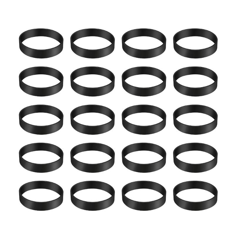Set of 20 Vacuum Cleaner Accessory Quality Rubber Drive Belt Rubber Repair Part Replacement Drive Belt Knurled Belt 1