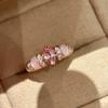 Oval Zircon Mother-of-Pearl Open Ring - Retro, Simple, Exquisite Fashion Jewelry for Women
