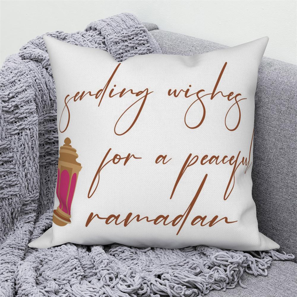 Mosque Muslim Home Sofa Bed Decor Throw Pillow Cover Gift Islamic Eid Mubarak Ramadan Decorative Cushion