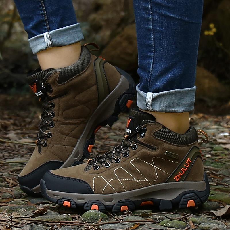 Winter Snow Boots Men Warm Comfortable Plush Laced Anti-slip High-top Men Boots Durable Soft Comfortable Hiking Shoes Women