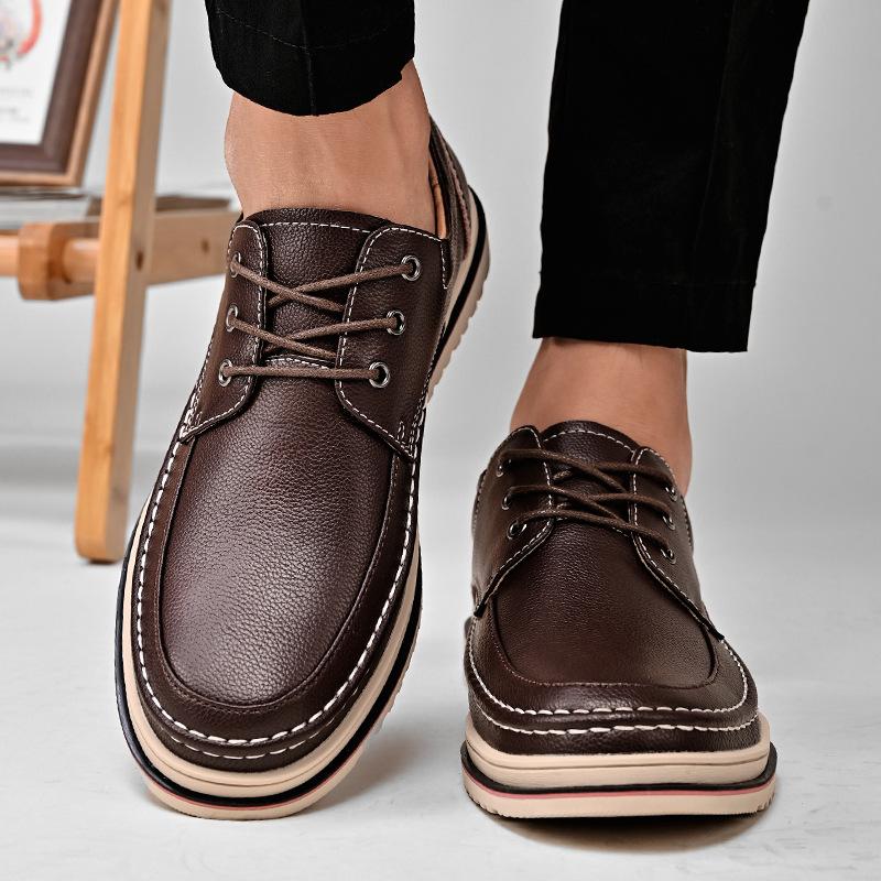Men's Casual Business Shoes Flats Leather Shoes Dress Formal Loafers