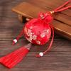Dragon Boat Festival Brocade Scented Sachet with Dragon Pattern - Portable Ancient Style Peace and Luck Bag for Cars