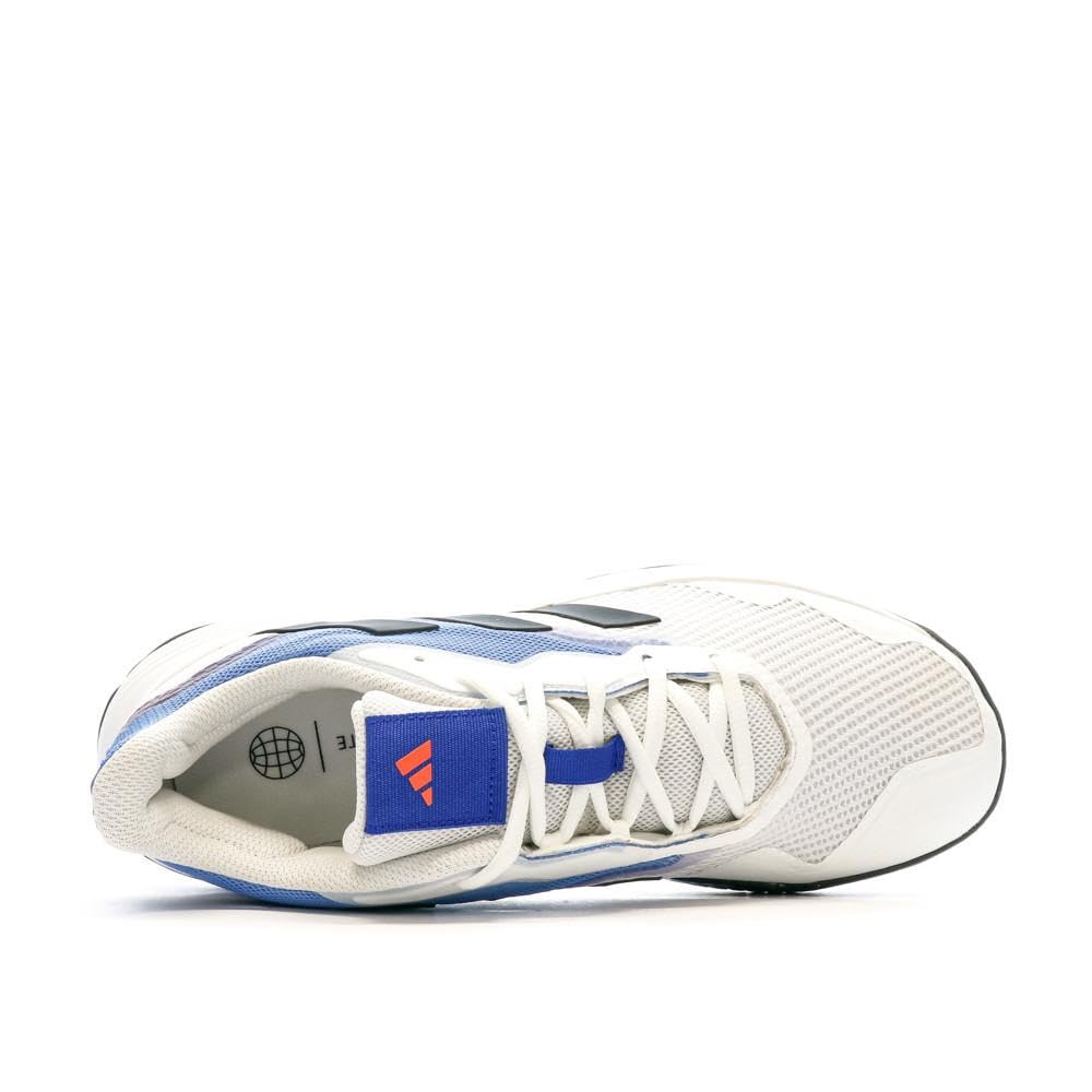 Adidas Court Jam Control Tennis LVJ99 Fusion Size cm Footwear, White/Core Black/Blue (HQ8468), 26.0