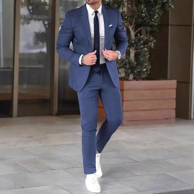 Pánský dvoudílný oblek Slim Fit - Sako a kalhoty pro formální příležitosti