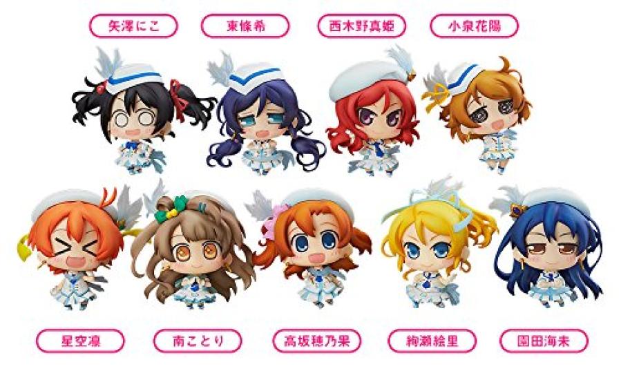 

Minicchu Love Live Немасштабные раскрашенные ПВХ трейдинг-фигурки, коробка из 9 штук