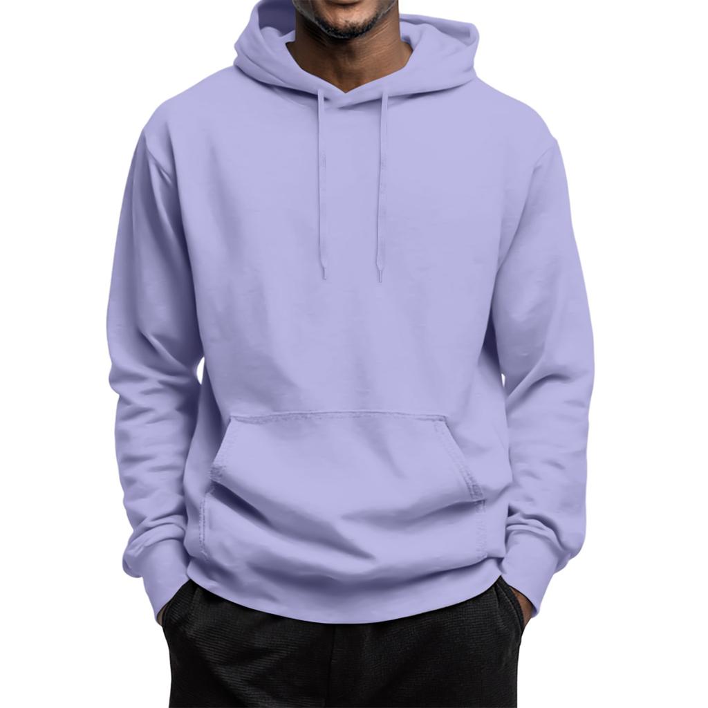 Men's Fleece Hoodie Casual Long Sleeve 1/4 Zipper Pullover Sweatshirts