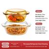 Heat-Resistant Glass Bowl Set with Lids