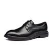 Newestbreathable Black Men Pointed Oxford Shoes Male Business Dress Footwear Soft Leather Men Flats Casual Office Leather Shoes 2A