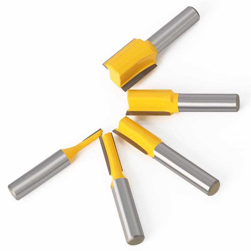 1/5 buc 8mm tijă dreaptă set de freză pentru prelucrarea lemnului freză dulgher 3/6/10/12/16mm diametru de tăiere