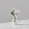 Mini Artificial Glass Flowers Hand-Blown Stained Glass Flowers Miniature Flower