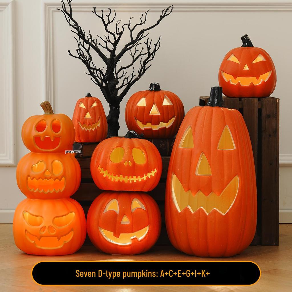Halloween Large Pumpkin Lantern: Festive Decor for Doorways, Bars, and Shops