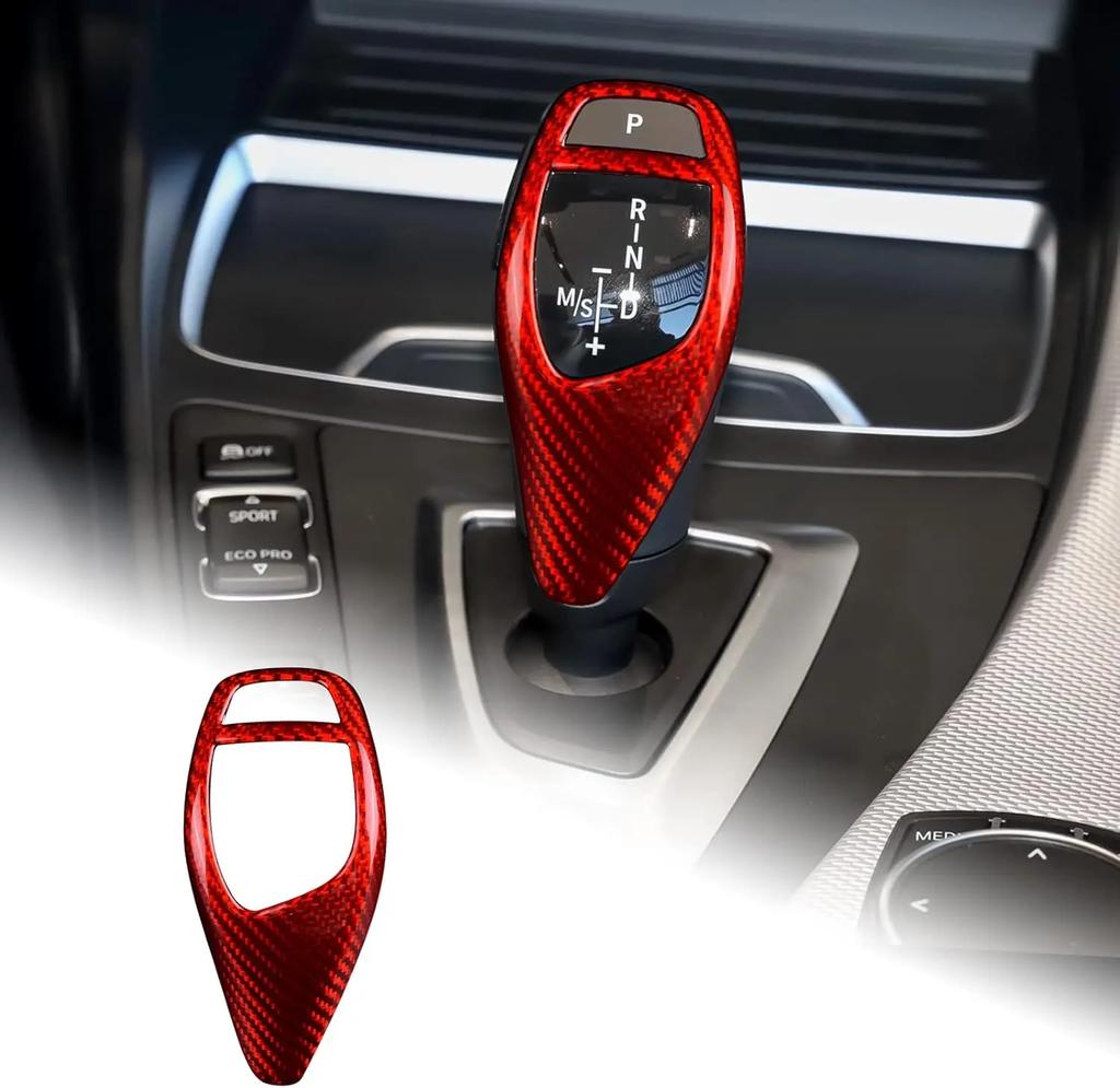 Carbon Fiber Gear Shift Knob Panel Frame Cover Trim for BMW F20 F21 F22 F23 F30 F34 F35 F32 F33
