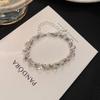 Summer Dream Bead Small Light Bulb Bracelet Women'S Light Luxury Broken Silver Niche Design Bracelet High-End Exquisite Jewelry