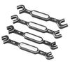 4PCS RC Car Wrenches Turnbuckle Nut Ball Joint Remover Aluminum Alloy RC Maintenance Spanner 3.0‑6.0mm Black