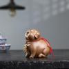Yixing Zisha Handmade Lucky Pig Tea Pet - Zodiac Wealth Ornament