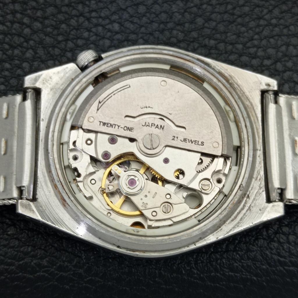 JAPAN MENS VINTAGE CITIZEN AUTOMATIC 8200 GREY COLOR DIAL WATCH A500289-2 R151b-a500289