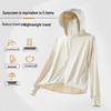 Unisex UPF50+ Sun Protection Jacket with Detachable Hat Brim for Cycling and Hiking