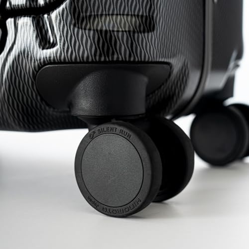 Asia Luggage Solid Knight Carry-on Case, Wave Black