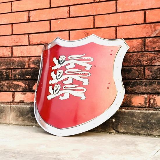 Medieval Knight Lion Heater Shield Crusader Shield Battle Warrior Shield Rytíř Lion Face Shield replika Halloweenský speciální dárek.