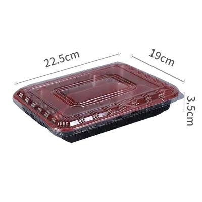 WSM Disposable 4-Compartment Divided Lunch Box