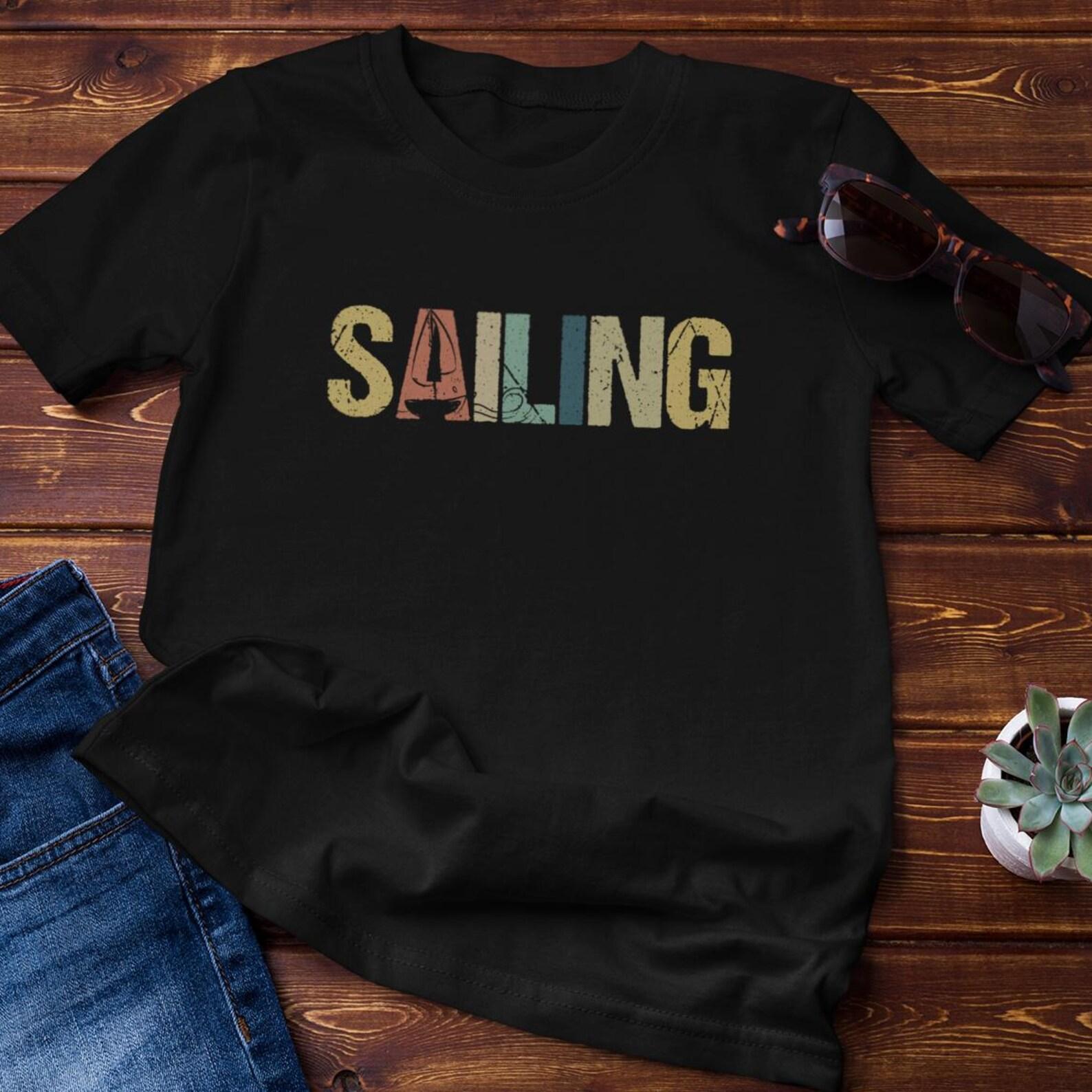 Sailing, sailor, vintage, sailboat, retro, captain, gift ideas - Premium Shirt 4XL