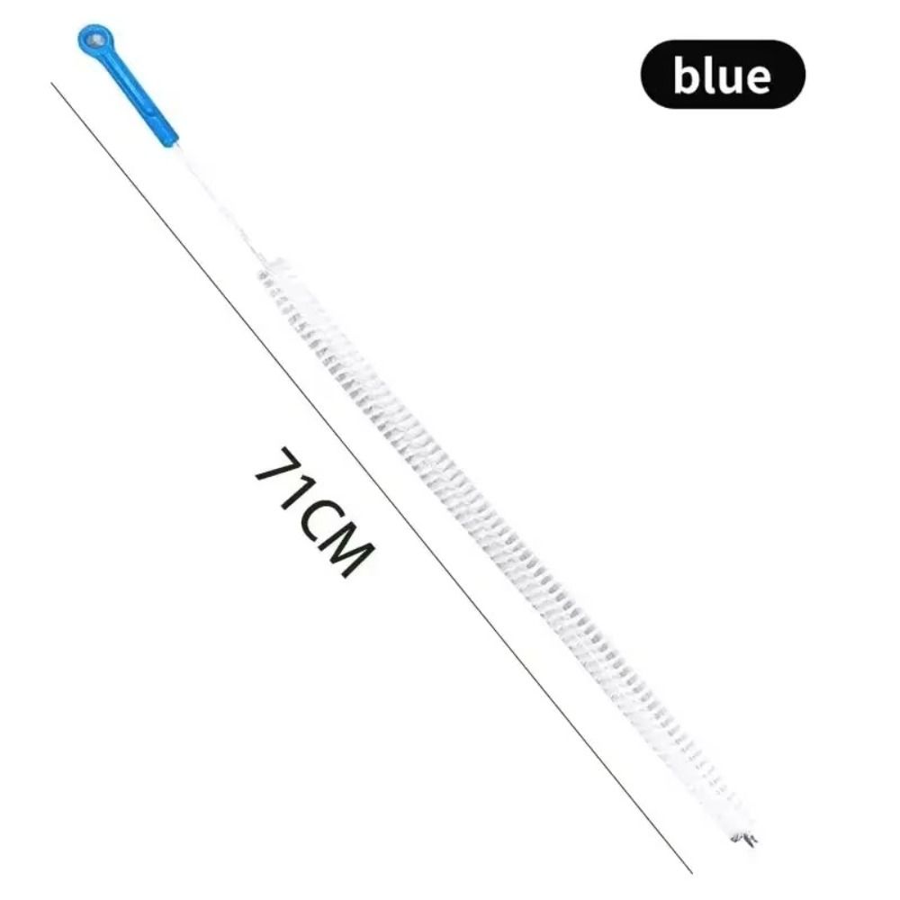 Household Cleaning Nylon Sewer Cleaning Brush Flexible Metal Sewer Pipeline Cleaning Tools Extended Kitchen Sink Brush