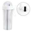 600ml Innovative Dual Use Water Bottle Straw Water Cup for Home Outdoor Camping SportWhite
