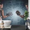 Photomural Muscular Man An Athletic Woman Structural Vinyl 180x120