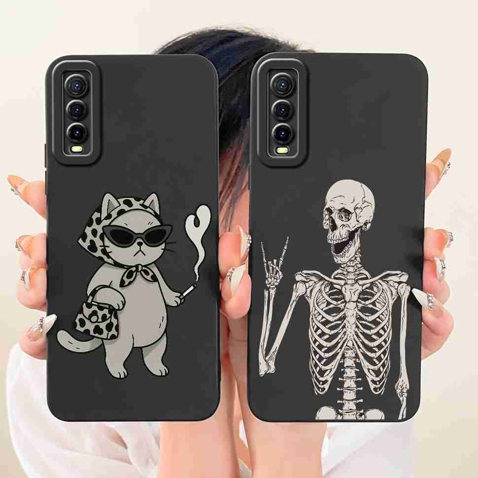 For vivo Y70s 5G Case Luxurious Flower Cartoon Silicone Back Cover For Vivo Y 70s Y51s Y51S V2002A Shockproof Phone Cases Fundas