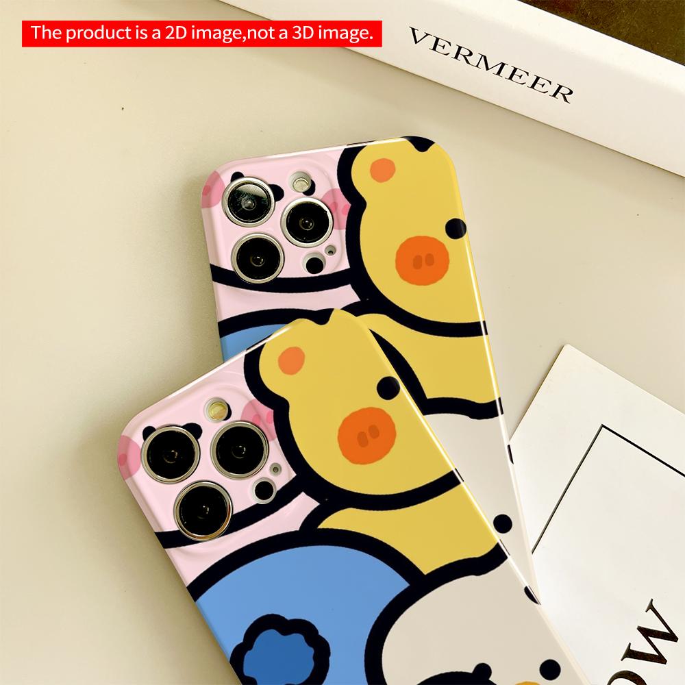 Cute Animal Friends Phone Case All inclusive film hard phone case, compatible with iPhone 18 Pro Max 17 16 15 14 13 12 11
