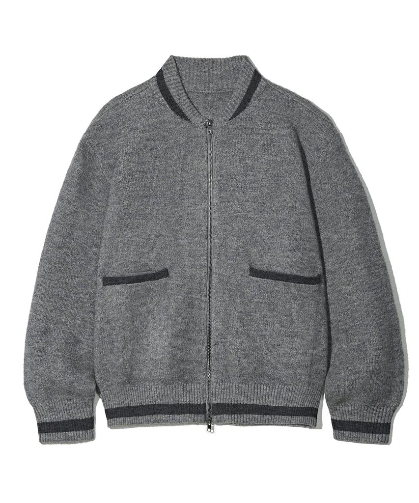 Partimento Stadium Knit Jacket Grey