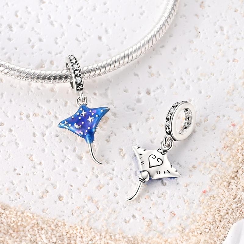 Charms Silver 925 Animal Pendant Beaded Cat Dog Leopard Pony Charms Fit Bracelet Bangle Necklace DIY Women Jewelry Making Gifts