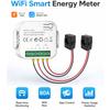 Smart New WiFi Energy Clamp Bidirectional Meter with Buzzer Alarm for Threshold App Monitor Export Import Power AC110V/240V