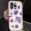 For iPhone 16 Pro Max Fruit Print Phone Case For iPhone 16e 15 14 13 12 Pro Max Plus 11 XR XS Flower Print Phone Case TPU Soft Shockproof Case Cover
