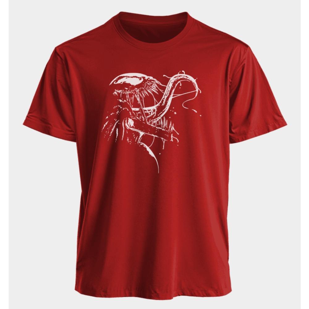 Men's Venom Summer American Style Spring and Autumn New Casual Retro Printed Sportswear and Fitness Short-sleeved Shirt