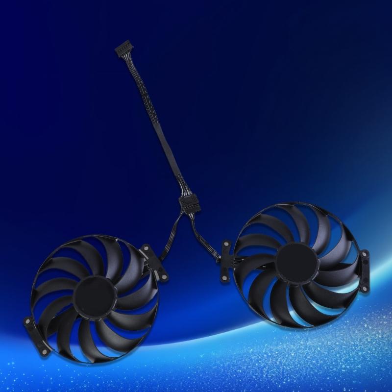 2Pcs T129215SU 95mm 7Pin Video Card Cooling Fan For RTX3070 Graphics Card Coolers Fan Accessories Replacement