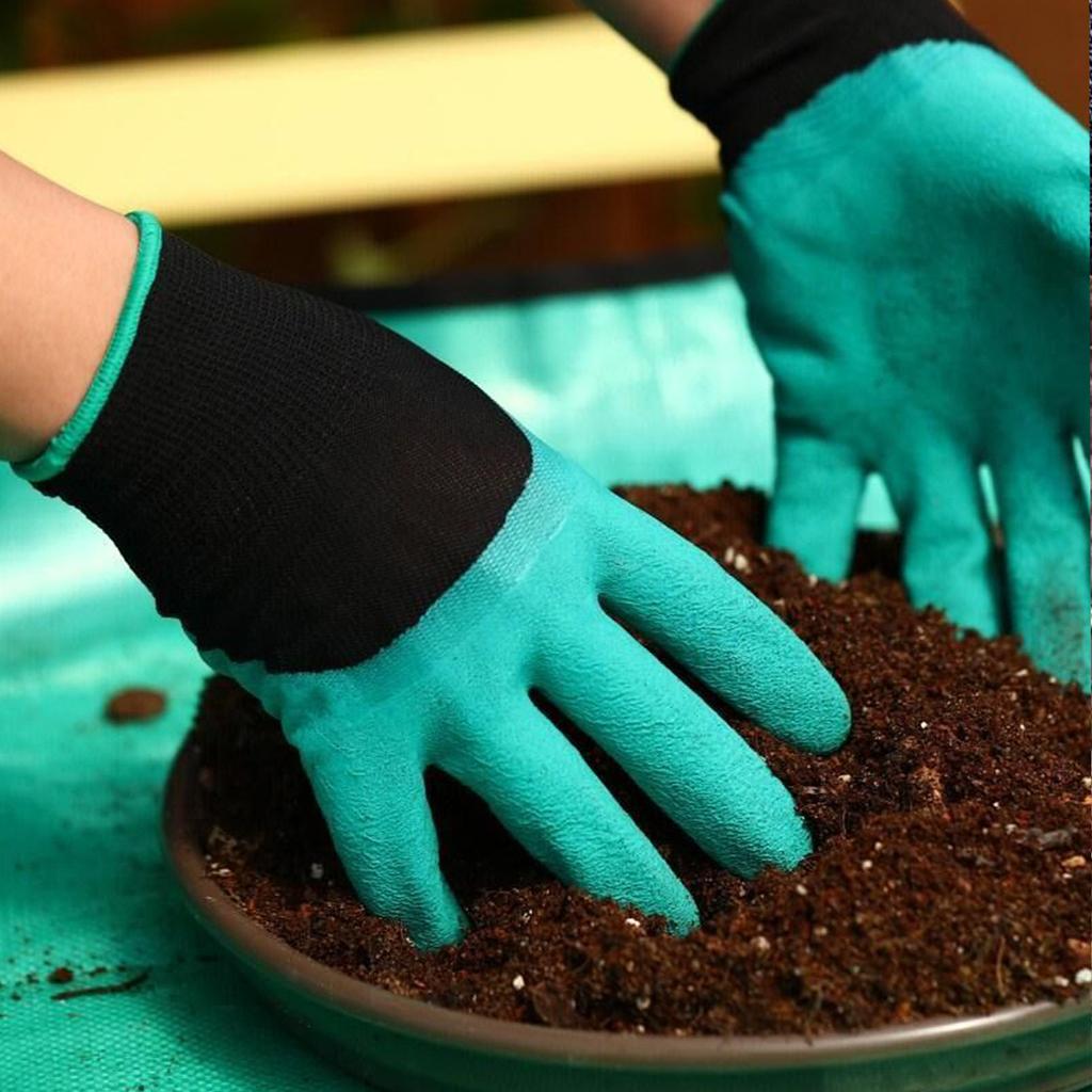 Anti Puncture Latex Gloves With Claws For Outdoor Gardening, Vegetable Planting, Soil Excavation Protection, Labor Gloves