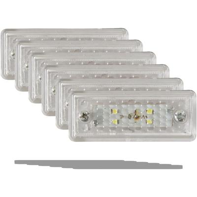 APSMOTIV 24v LED Side Marker Lights Suitable for Truck Trailer Buses Caravan Campervan and Coaches. (Clear)
