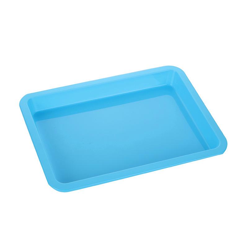Science Education Non-Slip Plastic Tray - Square PP Material for Experiments and Painting