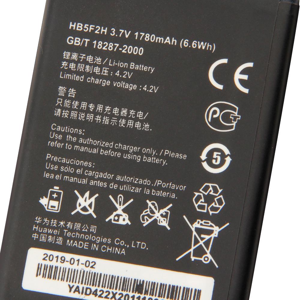 Nabíjecí lithiová baterie pro Huawei E5336 E5330 E5375 EC5377 E5373 4G LTE WIFI Router HB5F2H Baterie 1780mAh