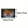 3D Spiral Staircase Rug – Soft, Washable, Non-slip Decorative Carpet for Living Room, Bedroom, Bedside, Door Mat